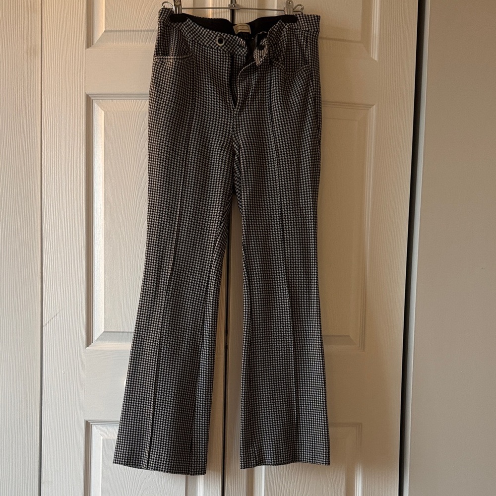 Anthropologie Herringbone pants with seam
